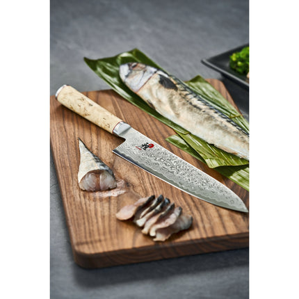 MIYABI BIRCHWOOD 5000MCD 8-inch, Gyutoh, brown