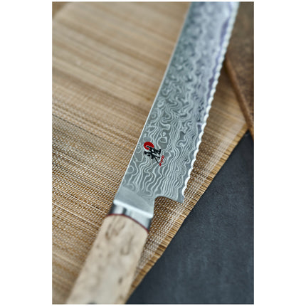 MIYABI BIRCHWOOD 5000MCD 9-inch, Bread knife, brown