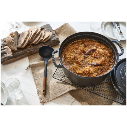 Staub La Cocotte 12.5 l cast iron round Cocotte, black - Visual Imperfections