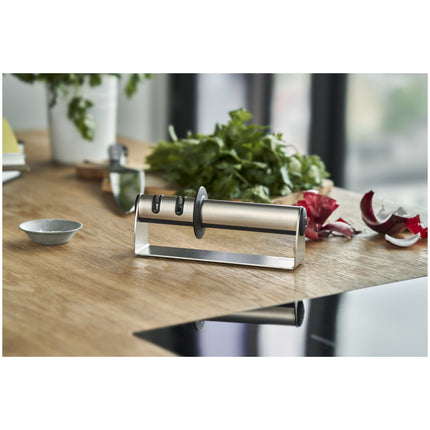 ZWILLING Two Stage Stainless Steel Sharpener Knife sharpener silver