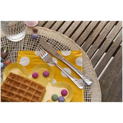 ZWILLING Teddy 4 Piece, Children's flatware set, silver