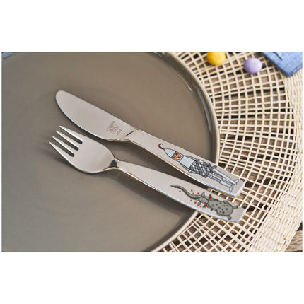 ZWILLING Eckbert 4 Piece, Children's flatware set, silver