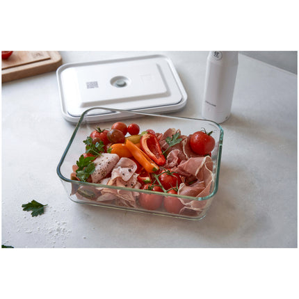 ZWILLING Fresh & Save Vacuum fridge box, glass, grey