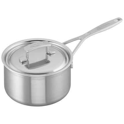 Demeyere Industry 5 2.2 l 18/10 Stainless Steel round Sauce pan with lid, silver