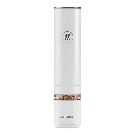 ZWILLING ELECTRIC SALT AND PEPPER MILL SET - WHITE