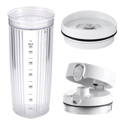 ZWILLING Enfinigy Personal Blender Jar with Drinking Lid and Vacuum Lid