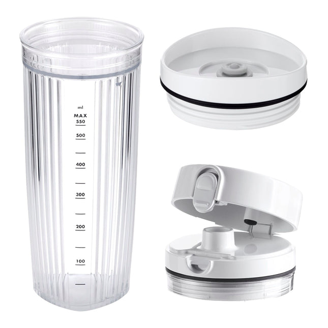 ZWILLING Enfinigy Personal Blender Jar with Drinking Lid and Vacuum Lid