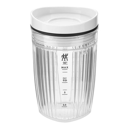 ZWILLING Enfinigy Personal Blender Jar and Vacuum Lid, 300 ml, white