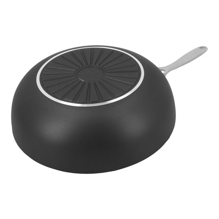 Demeyere Alu Industry 3 28 cm / 11 inch aluminum Wok flat bottom