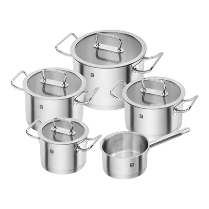 ZWILLING Pro 5-Piece 18/10 Stainless Steel Pot Set