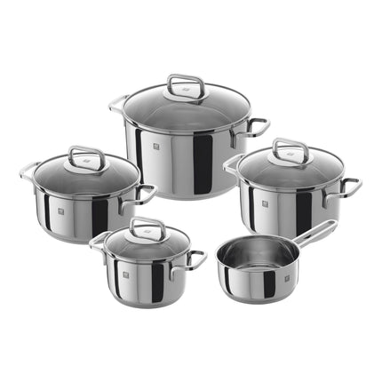 ZWILLING Quadro Pot set 9 Piece, 18/10 Stainless Steel