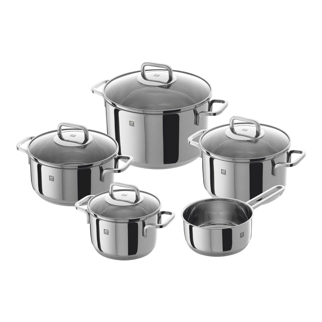 ZWILLING Quadro Pot set 9 Piece, 18/10 Stainless Steel