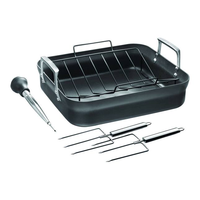 ZWILLING Motion 41 x 36 cm aluminum rectangular Roaster, black