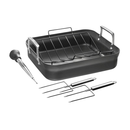 ZWILLING Motion 41 x 36 cm aluminum rectangular Roaster, black