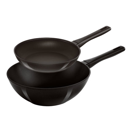 ZWILLING Madura plus 2 Piece aluminum Frypan and Wok Set