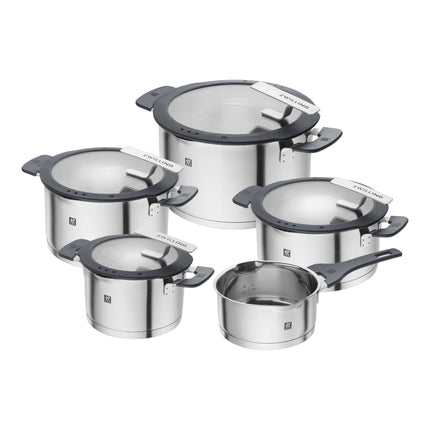 ZWILLING Simplify Pot set, 9 Piece, stainless steel