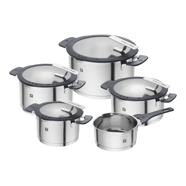 ZWILLING Simplify Pot set, 9 Piece, stainless steel