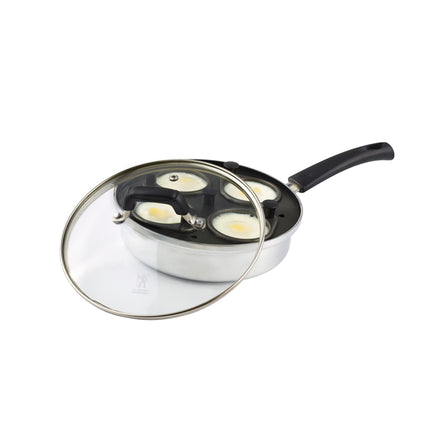Henckels Kitchen Elements Non-Stick Egg Poacher 20 cm, aluminum, silver-black