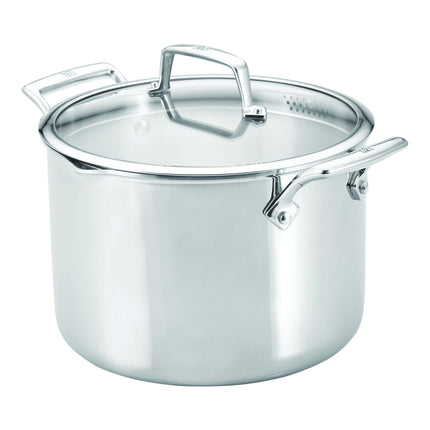 ZWILLING Energy X3 8QT Stock Pot, 18/10 Stainless Steel