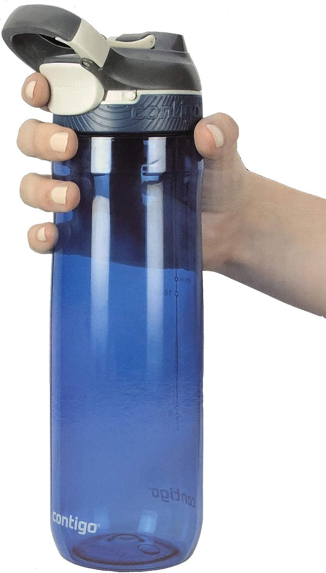 Contigo Autoseal Spill-Proof Water Bottle 24oz, 3 pack (Smoke, Grayed Jade, Sangria)