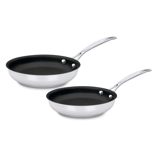 Cuisinart 9-Inch & 11-Inch Skillet Set – Stainless Steel