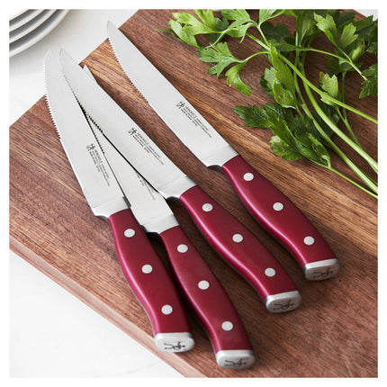 Henckels Forged Accent 4 Piece, Steak set, red