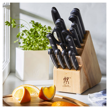ZWILLING Gourmet 14 Piece, Knife block set, nature