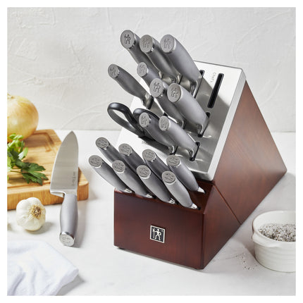 Henckels Modernist 14 Piece, Knife block set, brown
