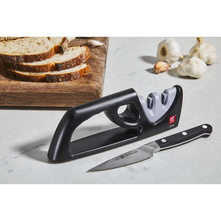 ZWILLING TWO-STAGE PULL-THROUGH SHARPENER Knife sharpener black