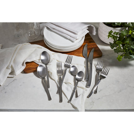 ZWILLING Opus 45 Piece Flatware Set Matted satin finished