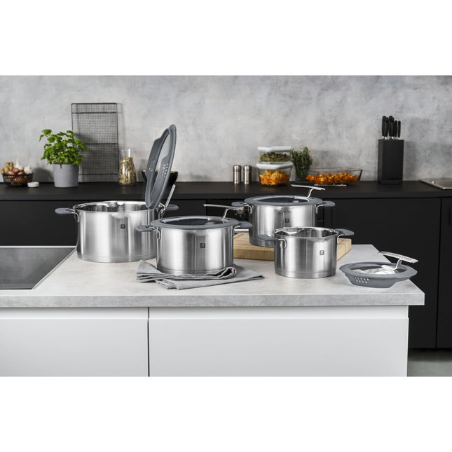 ZWILLING Simplify Pot set, 9 Piece, stainless steel