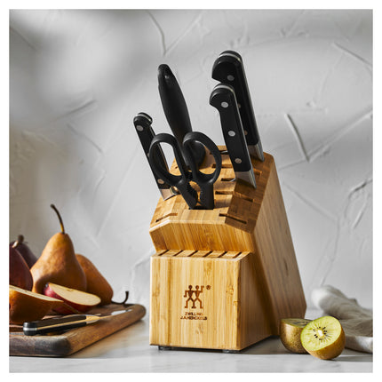 ZWILLING Pro 7 Piece, Knife block set, Bamboo