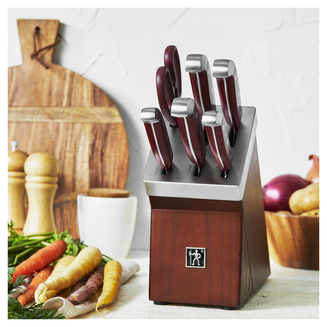 Henckels Statement 7 Piece, Knife block set, red