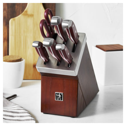 Henckels Statement 7 Piece, Knife block set, red