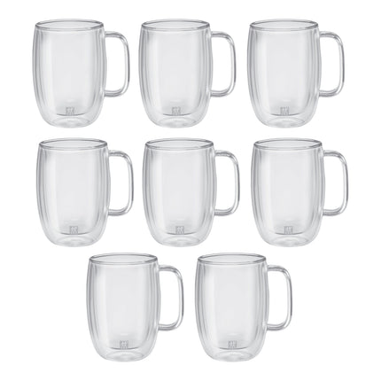 ZWILLING Sorrento Plus 8 Piece, Latte Mug Set - Value Pack, transparent