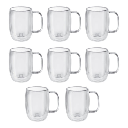 ZWILLING Sorrento Plus 8 Piece, Double Espresso Mug Set - Value Pack, transparent