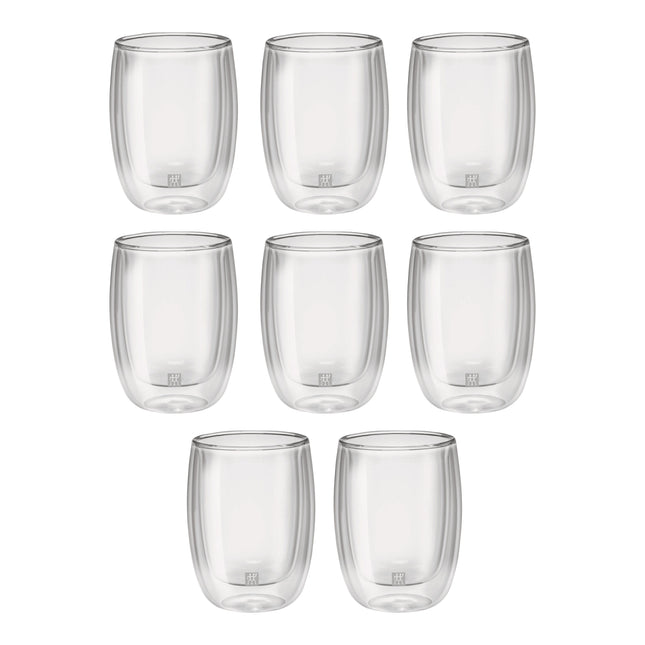 ZWILLING Sorrento 8 Piece, Coffee Glass Set - Value Pack, transparent