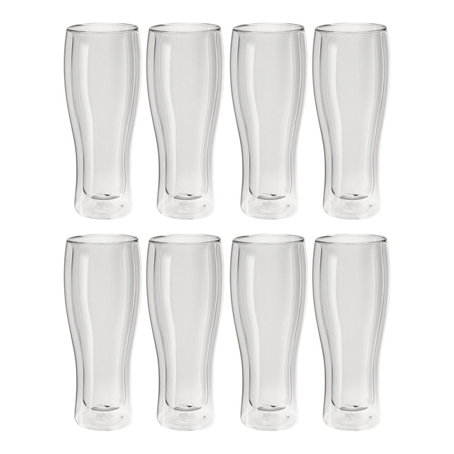ZWILLING Sorrento Bar 8 Piece, Beer Glass Set - Value Pack, transparent