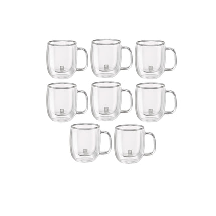 ZWILLING Sorrento Plus 8 Piece, Espresso Mug Set - Value Pack, transparent