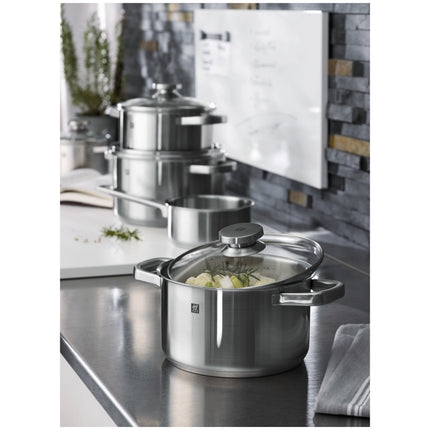 ZWILLING Joy Pot Set with Bonus Steak Set, 12 Piece, 18/10 Stainless Steel