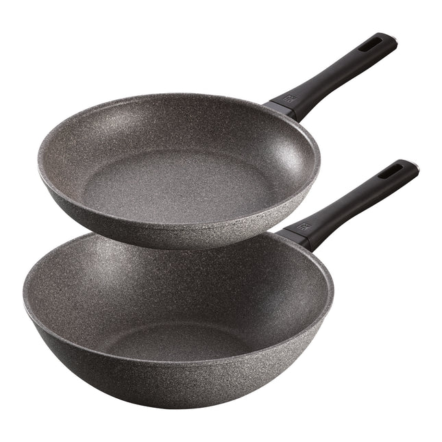 ZWILLING Terreno 2 Piece aluminum Frypan and Wok Set