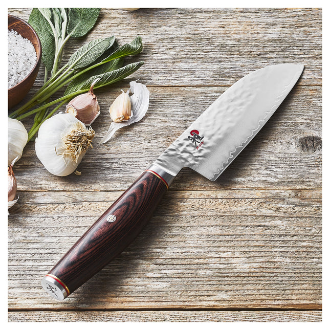 MIYABI ARTISAN 6000MCT 5.5-inch, Santoku, brown