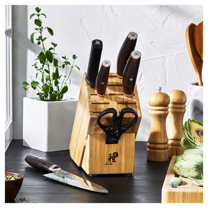 MIYABI ARTISAN 6000MCT 7 Piece, Knife block set, nature