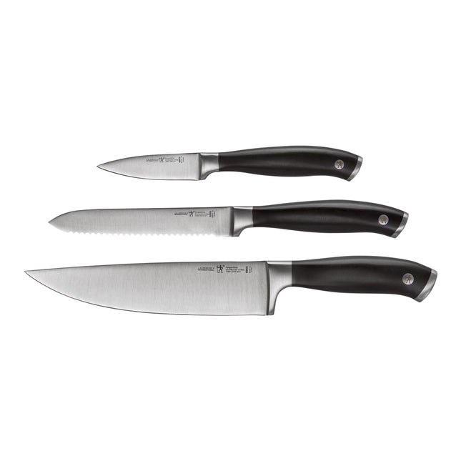Henckels Forged Silvercap Elite 3 Piece, Knife set, black
