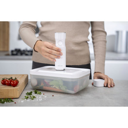 ZWILLING Fresh & Save Vacuum fridge box, plastic, semitransparent-grey