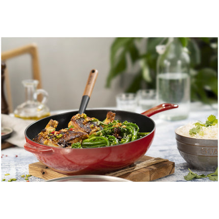 Staub Pans 26 cm / 10 inch cast iron DAILY PAN WITH GLASS LID