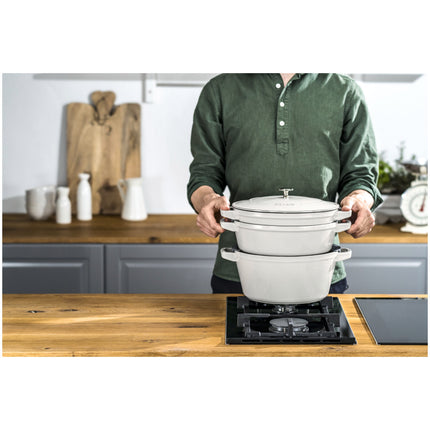 Staub Stackable Set Stackable Set Medium 4 Piece, cast iron