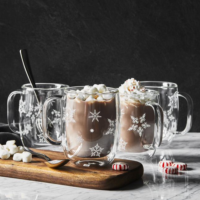 ZWILLING Sorrento Plus Snowflake double-walled mug set 4 Piece
