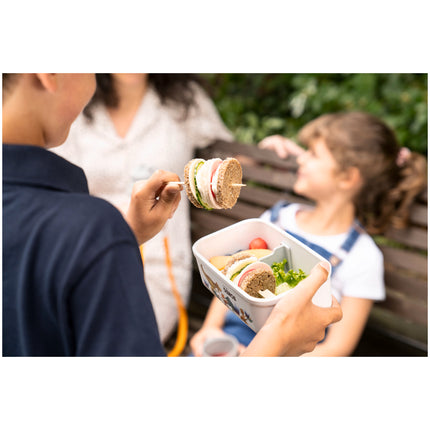 ZWILLING Dinos M DINOS Vacuum Lunch Box with divider, plastic, white-grey