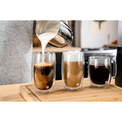 ZWILLING Sorrento 2 Piece, Latte glass set, transparent